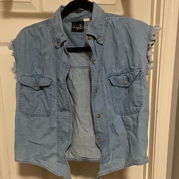 Jean Biker Vest - Picture 3 of 3